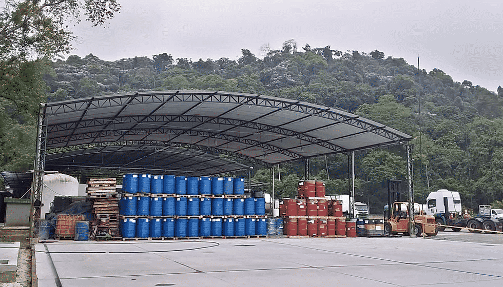 SERVIÇO DE ARMAZENAMENTO DE TAMBORES CONTAMINADOS E DESCONTAMINADOS